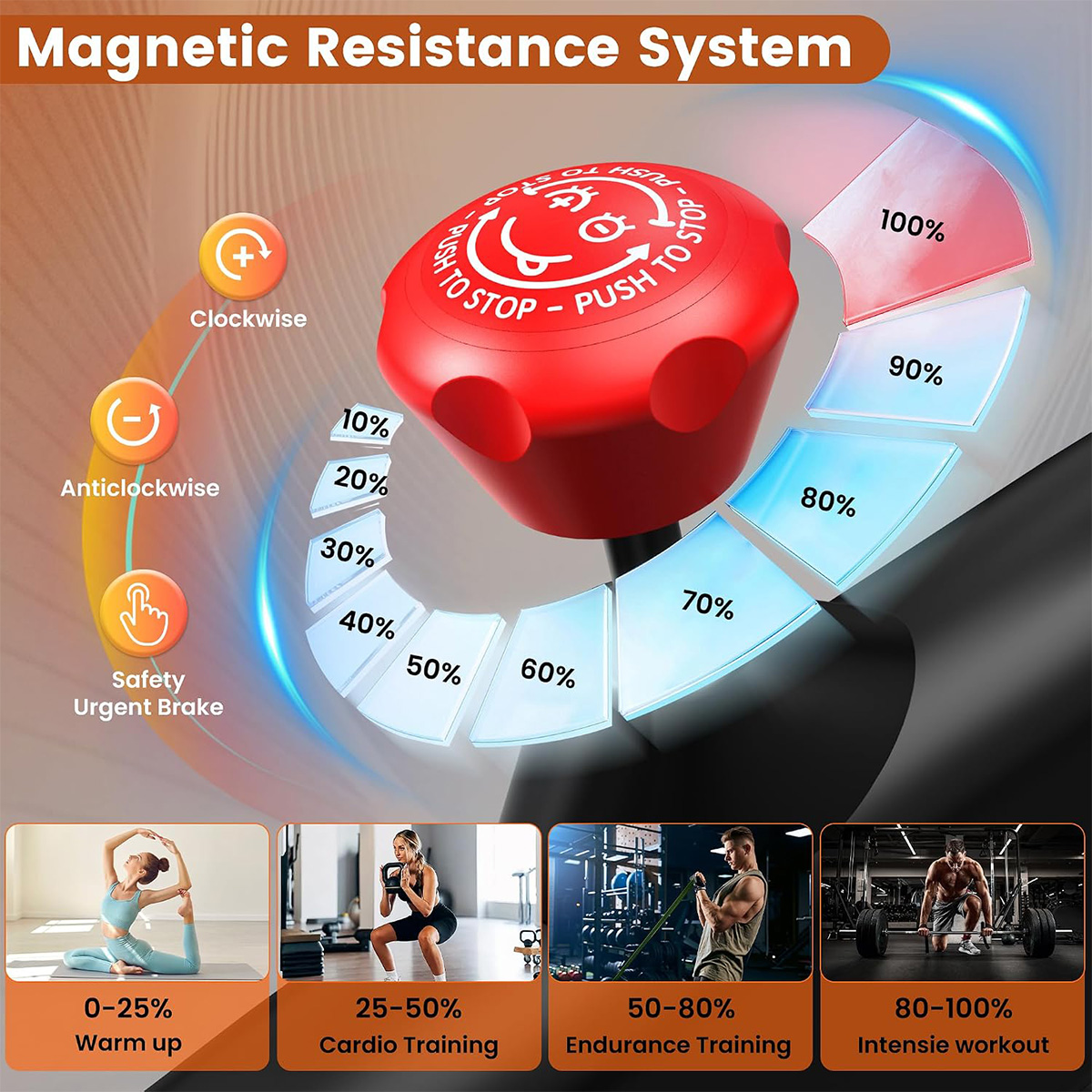 Rower treningowy Pooboo, rower – Exercise Bike Magnetic Resistance recenzja i cena