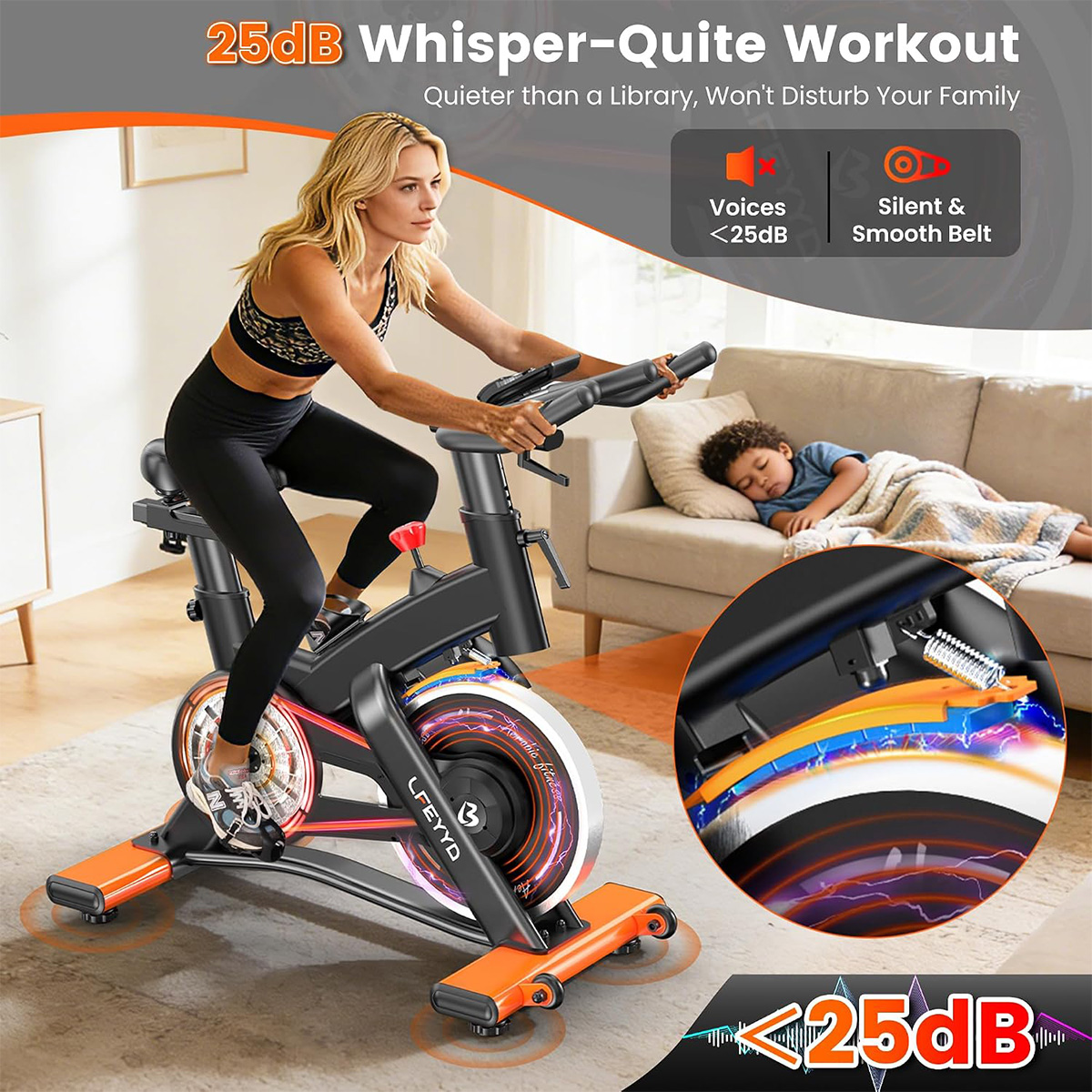 Rower treningowy Pooboo, rower – Exercise Bike Magnetic Resistance recenzja i cena
