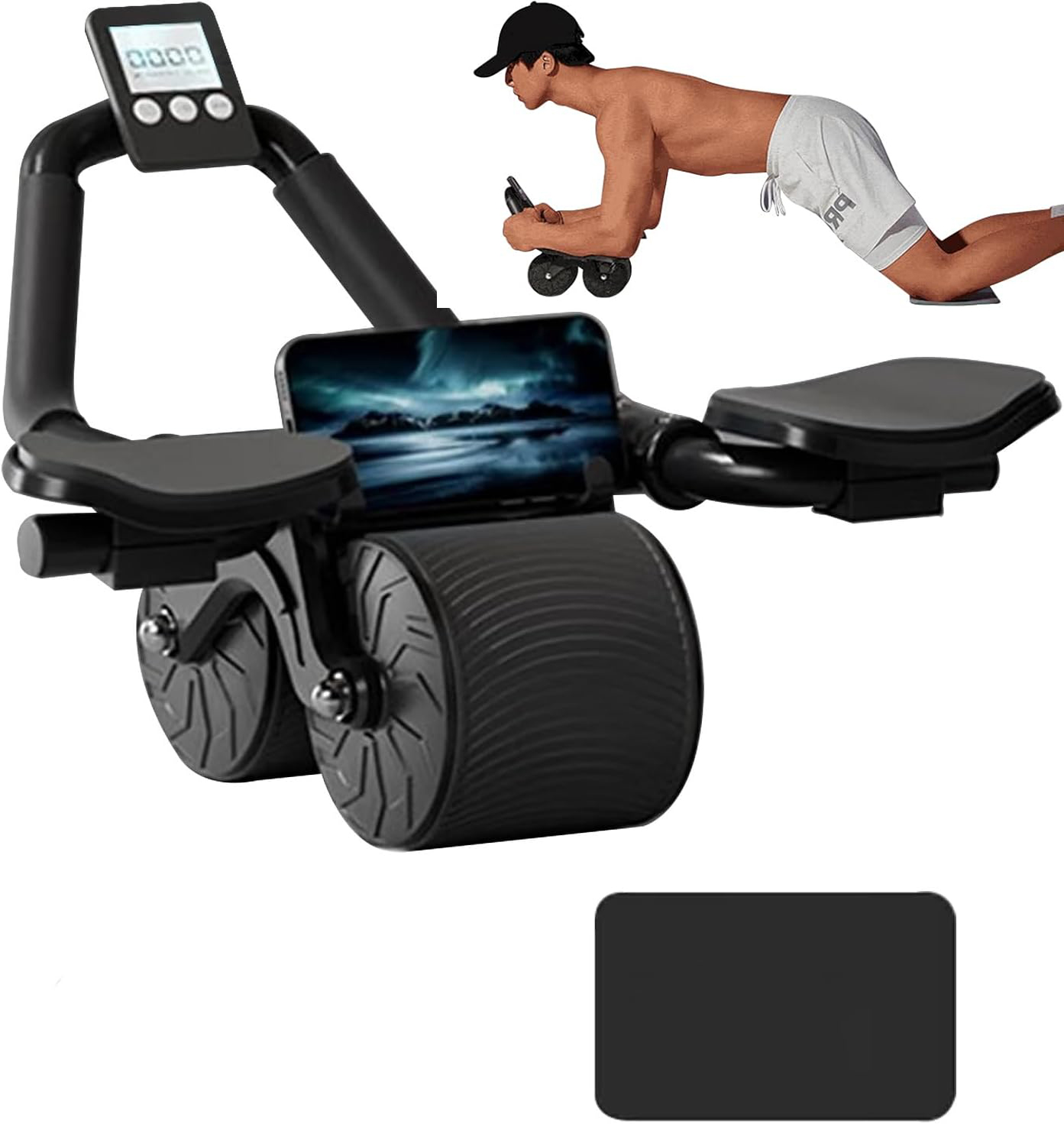 Automatyczny wałek do ćwiczeń  – Ab Roller Wheel With Elbow Support recenzja i cena