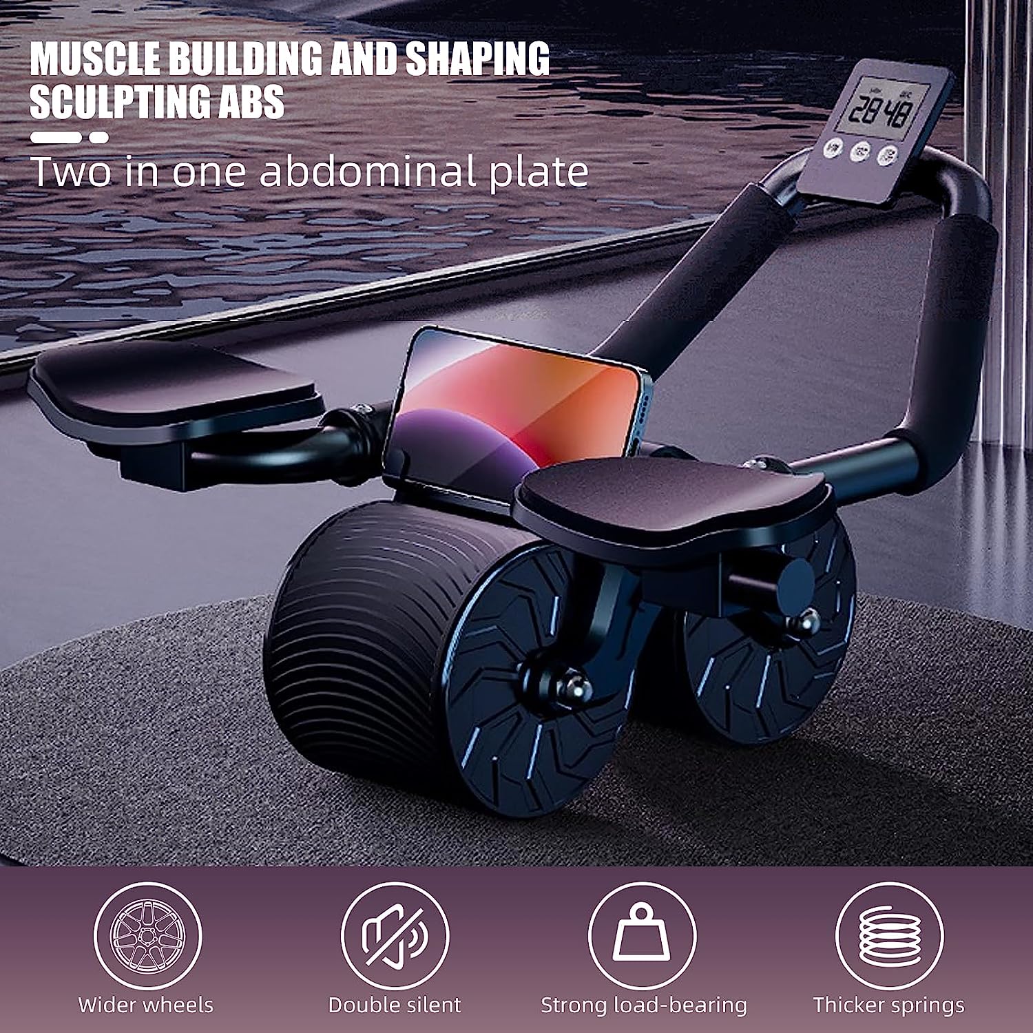 Automatyczny wałek do ćwiczeń  – Ab Roller Wheel With Elbow Support recenzja i cena